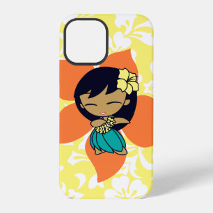 Aloha Honeys Hawaiian Yellow Pareau Hula Mädchen iPhone 12 Pro Hülle