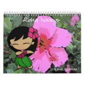 Aloha Honeys Hula Girl Floral 2018 Kalender (Titelbild)