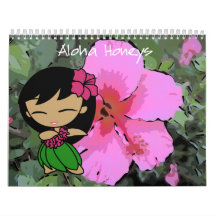 Aloha Honeys Hula Girl Hawaiian Floral