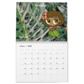 Aloha Honeys Hula Girl Hawaiian Floral Kalender (Mär 2026)