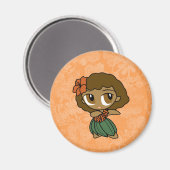 Aloha Honeys Hula Girl Hibisken Magnete Magnet (Vorderseite/Rückseite)