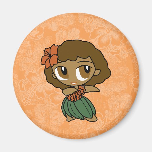 Aloha Honeys Hula Girl Hibisken Magnete Magnet (Vorne)
