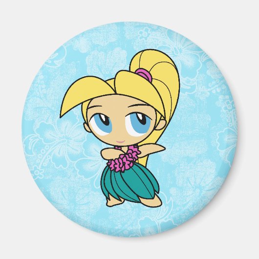 Aloha Honeys Hula Girl Hibisken Magnete Magnet (Vorne)