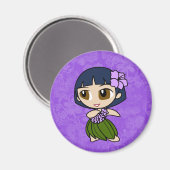 Aloha Honeys Hula Girl Hibisken Magnete Magnet (Vorderseite/Rückseite)