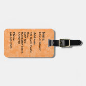 Aloha Honeys Hula Girl Hibiskus Gepäckanhänger (Vorderseite horizontal)