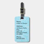 Aloha Honeys Hula Girl Hibiskus Gepäckanhänger (Vorderseite vertikal)