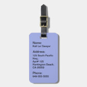 Aloha Honeys Hula Girl Hibiskus Gepäckanhänger (Vorderseite vertikal)