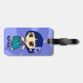 Aloha Honeys Hula Girl Hibiskus Gepäckanhänger (Rückseite horizontal)