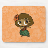 Aloha Honeys Hula Girl Hibiskus Mousepads (Vorne)