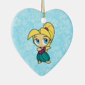 Aloha Honeys Hula Girl Hibiskus Ornamente (Rechts)