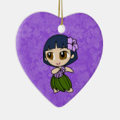 Aloha Honeys Hula Girl Hibiskus Ornamente (Rechts)