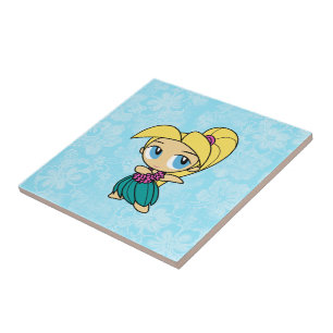 Aloha Honeys Hula Girl Hibiskus Tile Trivets Fliese