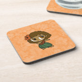 Aloha Honeys Hula Girl Hibiskus Untersetzer (Linke Seite)