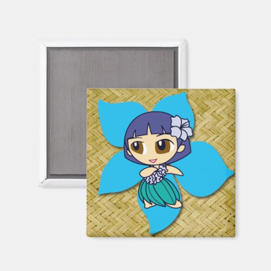 Aloha Honeys Hula Girl Mags Magnet (Vorderseite/Rückseite)