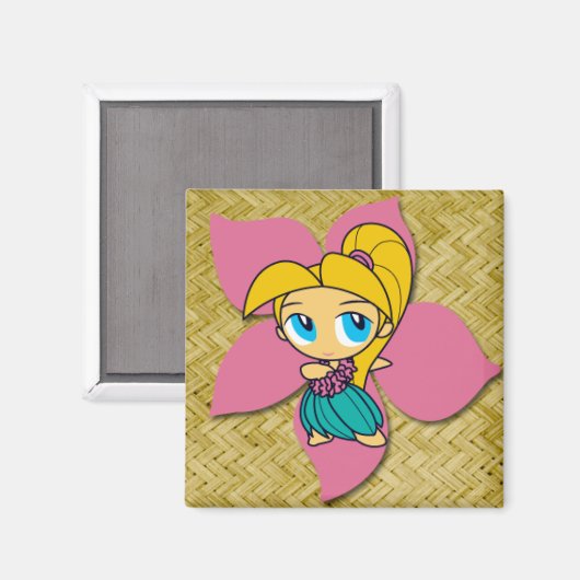 Aloha Honeys Hula Girl Mags Magnet (Vorderseite/Rückseite)