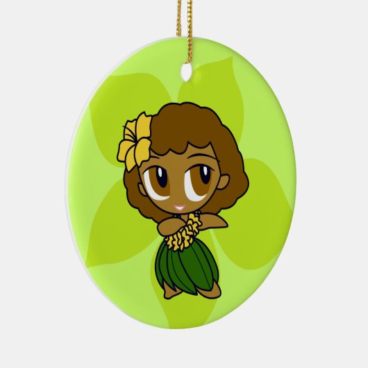 Aloha Honeys Hula Girl Ornaments Keramikornament (Rechts)
