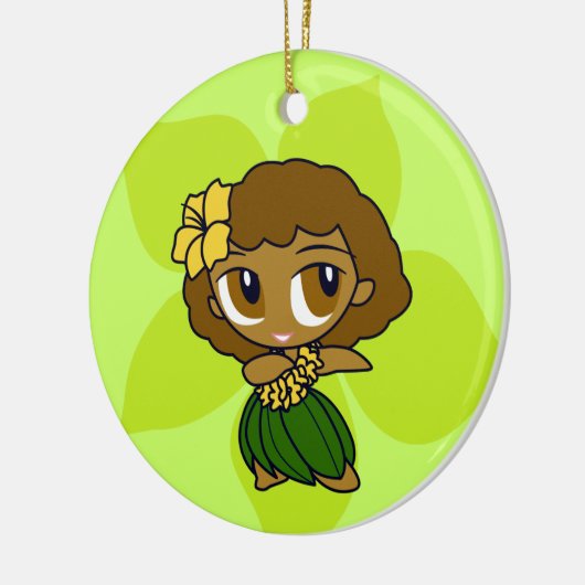 Aloha Honeys Hula Girl Ornaments Keramikornament (Links)