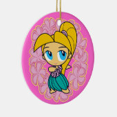 Aloha Honeys Hula Girl Ornaments Keramikornament (Rechts)