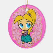 Aloha Honeys Hula Girl Ornaments Keramikornament (Links)