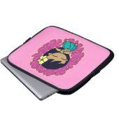 Aloha Honeys Hula Girl Plumeria Neoprene Laptopschutzhülle (Vorne Knopf)