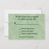 Aloha Honeys Hula Girl RSVP Card (Rückseite)