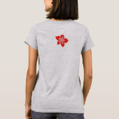 "Aloha Honeys" Ladys Ringer in Wht/Red T-Shirt (Rückseite)