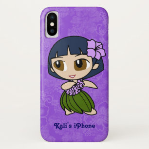 Aloha Honeys Lila Hula Girl Hawaiian Hibiskus Case-Mate iPhone Hülle