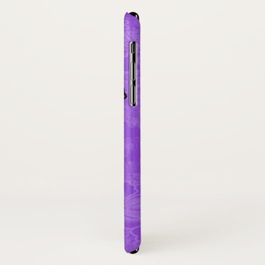 Aloha Honeys Lila Hula Girl Hawaiian Hibiskus Case-Mate iPhone Hülle (Hinten/Links)