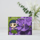 Aloha Honeys Luau & Grußkarten Postkarte (Stehend Vorderseite)