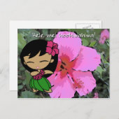 Aloha Honeys Luau & Grußkarten Postkarte (Vorne/Hinten)