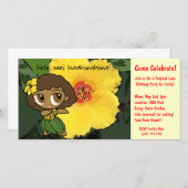 Aloha Honeys Luau Invite (Vorne/Hinten)