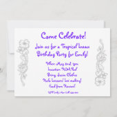 Aloha Honeys Luau Invite Card Einladung (Rückseite)