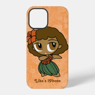 Aloha Honeys Orange Hula Mädchen Hawaiian Hibiscus iPhone 12 Pro Hülle