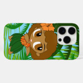 Aloha Honeys Palms Hawaiian Brown Hair Hula Girl Case-Mate iPhone Hülle (Rückseite (Horizontal))
