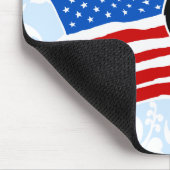 Aloha Honeys USA Flag Hula Girl Mousepads (Ecke)