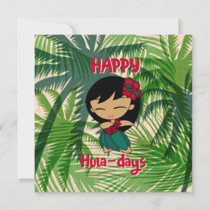 Aloha Honeys Weihnachts-Feiertags-Hula-Mädchen Pal Feiertagskarte