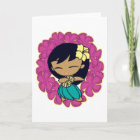 "Aloha Honig-" Gruß-Karten in der Fuchsie