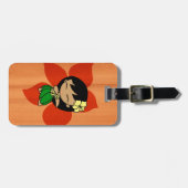 Aloha Honig hawaiisches Hula Mädchen-Imitat Gepäckanhänger (Vorderseite horizontal)