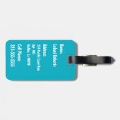 Aloha Honig hawaiisches Hula Mädchen-Imitat Gepäckanhänger (Rückseite horizontal)