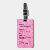 Aloha Honig Hula Mädchen-Hibiskus-Gepäck-Umbauten Gepäckanhänger (Vorderseite vertikal)