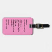 Aloha Honig Hula Mädchen-Hibiskus-Gepäck-Umbauten Gepäckanhänger (Vorderseite horizontal)