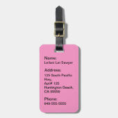 Aloha Honig Hula Mädchen-Hibiskus-Gepäck-Umbauten Gepäckanhänger (Vorderseite vertikal)