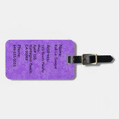 Aloha Honig Hula Mädchen-Hibiskus-Gepäck-Umbauten Gepäckanhänger (Vorderseite horizontal)