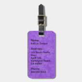 Aloha Honig Hula Mädchen-Hibiskus-Gepäck-Umbauten Gepäckanhänger (Vorderseite vertikal)