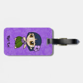 Aloha Honig Hula Mädchen-Hibiskus-Gepäck-Umbauten Gepäckanhänger (Rückseite horizontal)