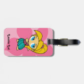 Aloha Honig Hula Mädchen-Hibiskus-Gepäck-Umbauten Gepäckanhänger (Rückseite horizontal)