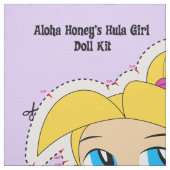 Aloha Honig Hula Mädchen-Puppen-Ausrüstung und Stoff (Muster)