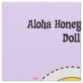 Aloha Honig Hula Mädchen-Puppen-Ausrüstung und Stoff (Nahaufnahme)