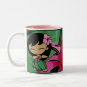 "Aloha Honig" Plumeria-Tasse Zweifarbige Tasse (Links)