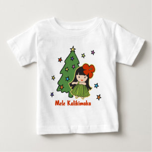 Aloha Honig-Weihnachtenhawaiisches Hula Mädchen Baby T-shirt